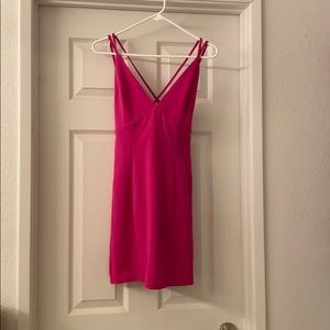 •SOLD• Hot pink cocktail party dress